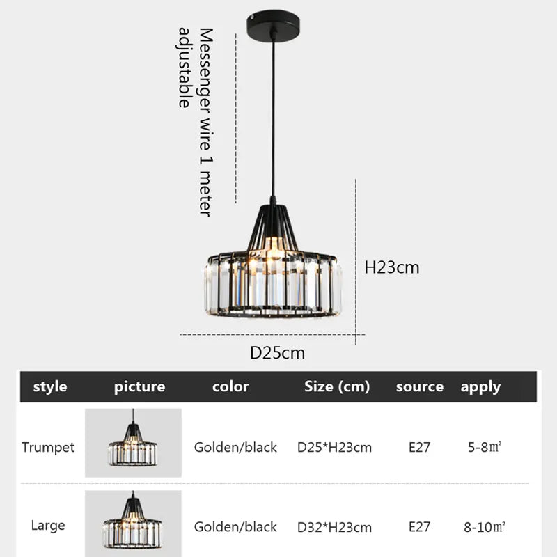 Nordic LED Pendant Lamp For Kitchen Island Dining Room Round Modern Iron Chandelier Black Rest Area Glass Lighting Fixtures E27
