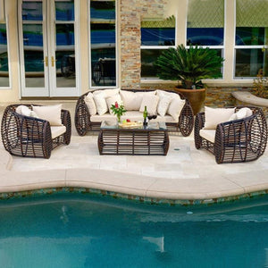 Outdoor sofa leisure outdoor balcony terrace courtyard garden rattan furniture combination