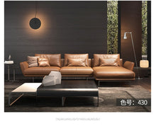 Load image into Gallery viewer, leather modern minimalist living room furniture - decoratebyyou

