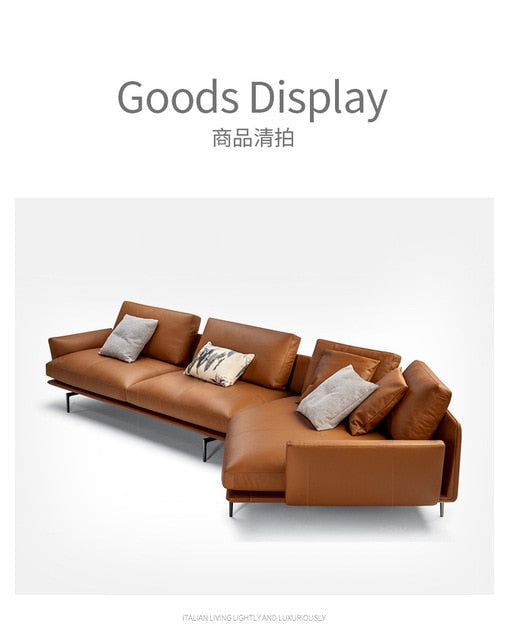 leather modern minimalist living room furniture - decoratebyyou