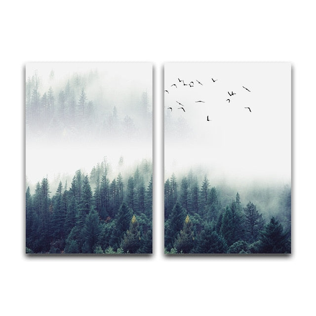 Forest Landscape Abstract Wall Art - decoratebyyou