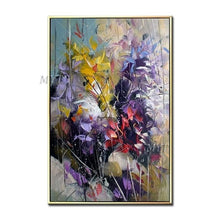 Load image into Gallery viewer, Floral Purple Abstract Oil Painting - decoratebyyou
