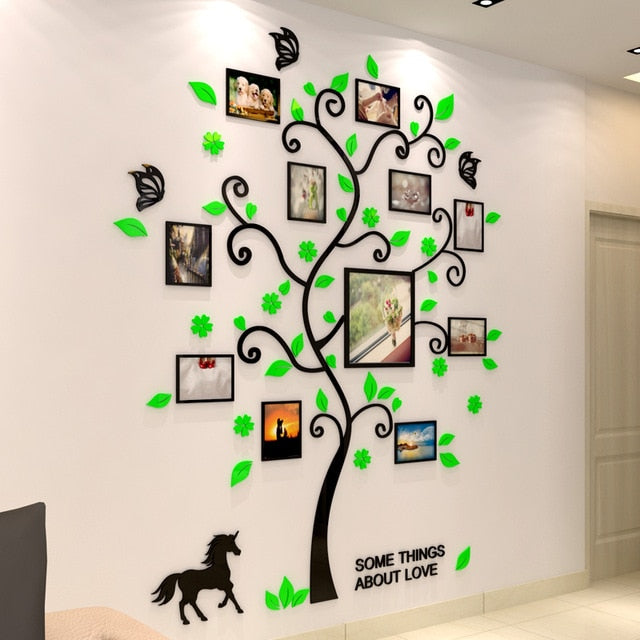 3D Family Tree Wall Sticker - decoratebyyou