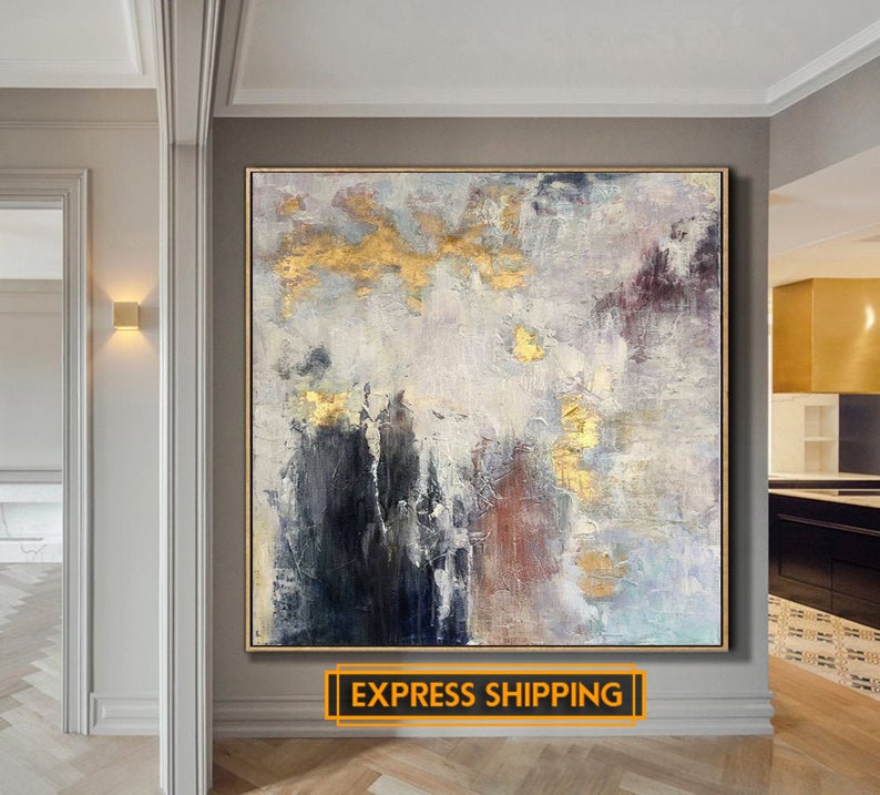 Oversize Abstract Painting On Canvas - decoratebyyou