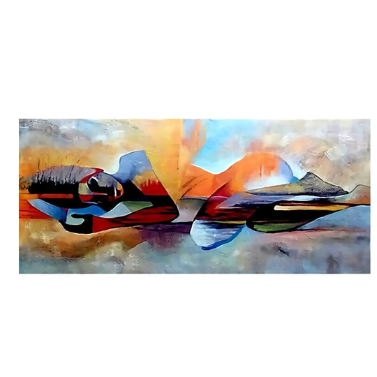 Watercolor Lord Buddha Abstract Oil Painting on Canvas - decoratebyyou