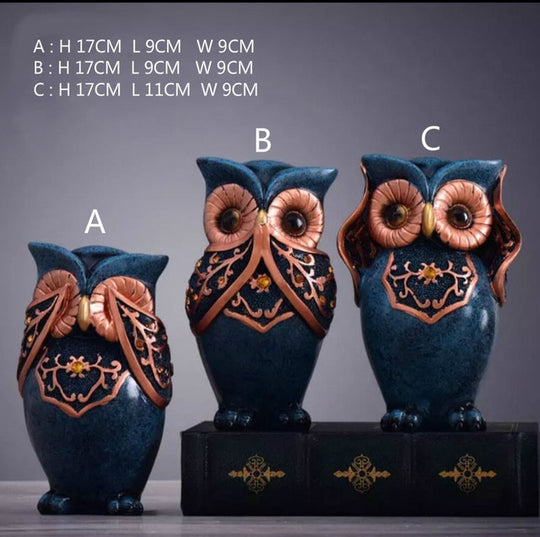 Owl Family Figurines - decoratebyyou