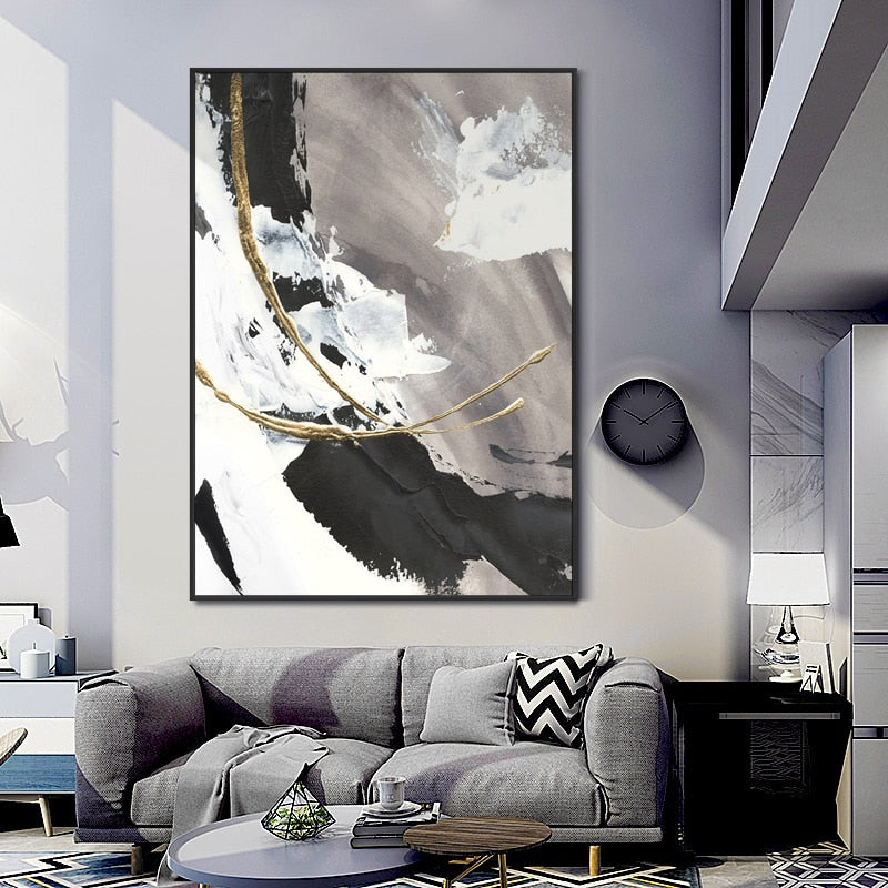 Hand painted Modern Abstract canvas - decoratebyyou