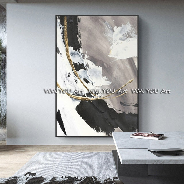 Hand painted Modern Abstract canvas - decoratebyyou