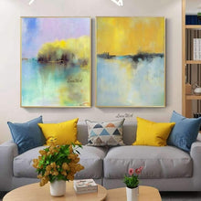 Load image into Gallery viewer, 2 Pcs Hand Painted Abstract Oil Painting on Canvas - decoratebyyou
