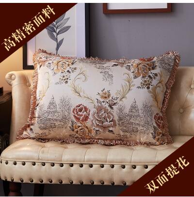 floral pattern chenille cushion cover with tassel - decoratebyyou