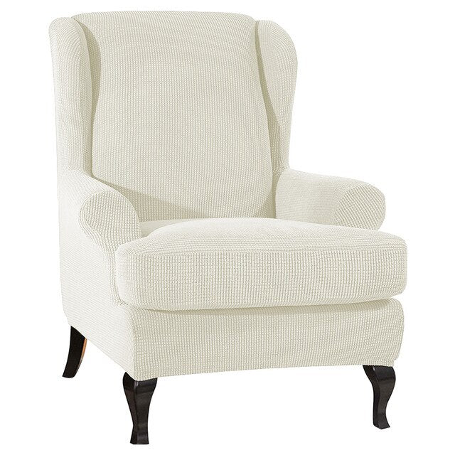 Solid Color Arm Back Chair Cover - decoratebyyou