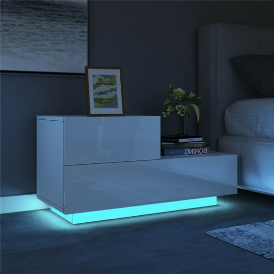 Modern Simplicity LED Nightstand - decoratebyyou