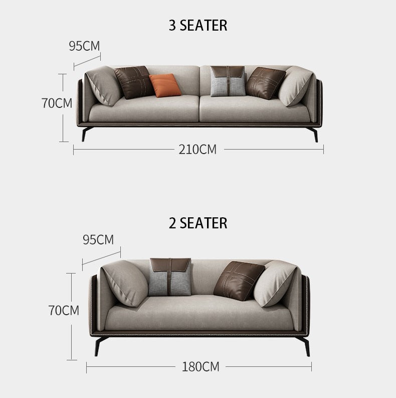 Modern simple living room sofa small apartment sofa set combination