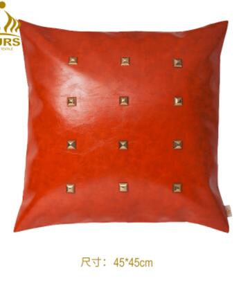 Decorative throw pillow cover orange canvas - decoratebyyou