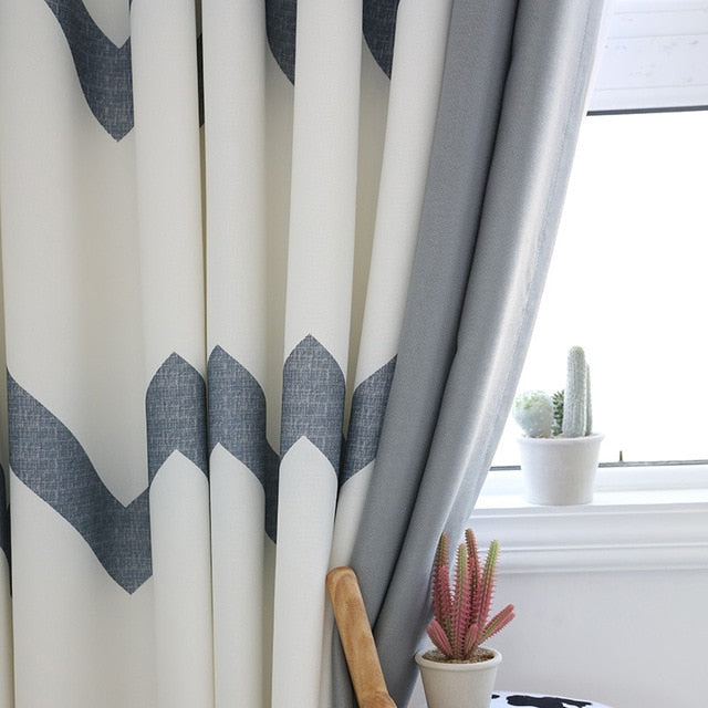 Striped Mosaic Window Curtain - decoratebyyou
